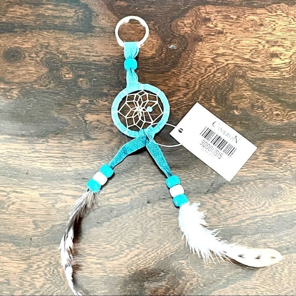 Dream catcher keychain with feathers